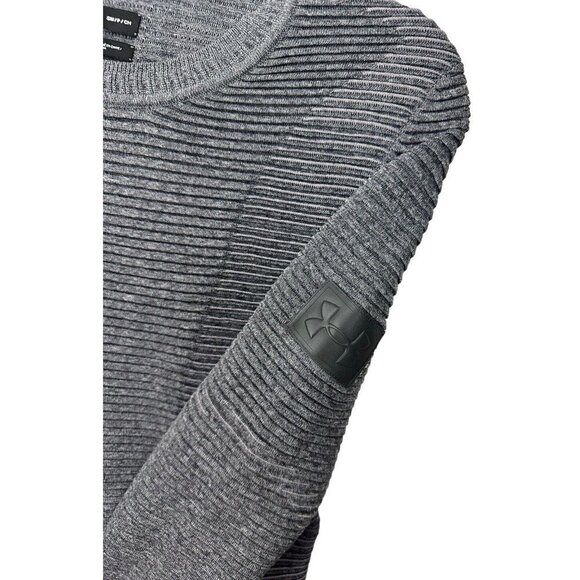 Under Armour Gray IntelliKnit Phantom 2.0 Crewneck Base Top Womens Sz Small - Picture 3 of 10